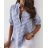 Elegantes Langarmhemd für Damen (S / M ONE SIZE) ITALIAN FASHION IMWL21042
