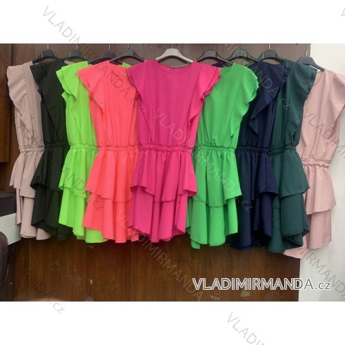 Kleid mit 3/4 Ärmeltasche für Damen (uni sl) ITALIAN Fashion IMWD20527