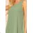 296-6 VICTORIA Trapezoidal dress - olive color