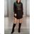 Kleid mit 3/4 Ärmeltasche für Damen (uni sl) ITALIAN Fashion IMWD20529