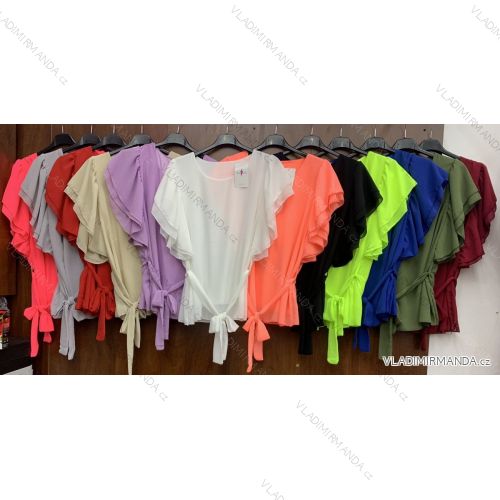 T-Shirt Kurzarm Frauen (UNI S / L) ITALIENISCHE MODE IMK20128