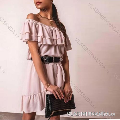 Bluse Langarm mit Rüschen Frauen (UNI S / L) ITALIAN FASHION IMK20159