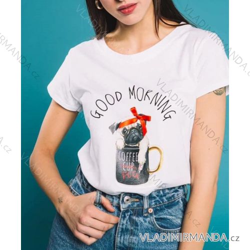 T-Shirt Kurzarm Frauen (UNI S-M) ITALIENISCHE MODE IMM20330