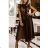 Kleid mit 3/4 Ärmeltasche für Damen (uni sl) ITALIAN Fashion IMWD20527