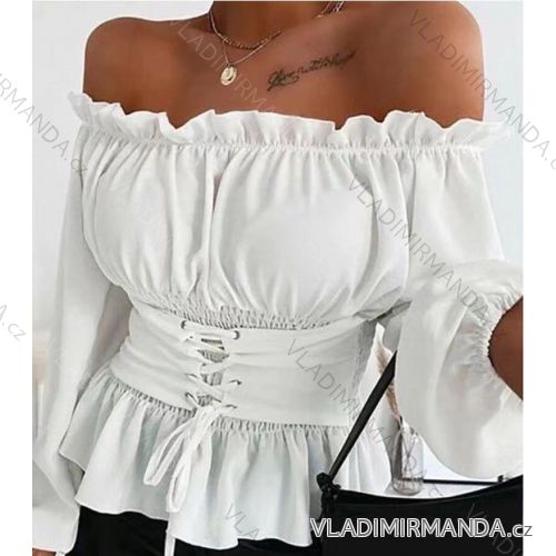 T-Shirt Kurzarm Frauen (UNI S / L) ITALIENISCHE MODE IMK20128