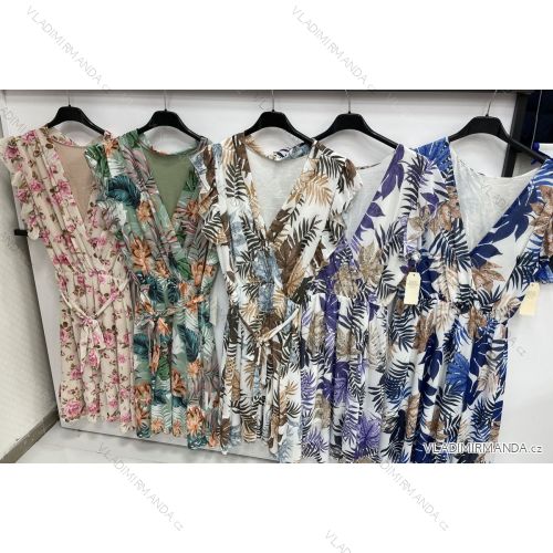 Kleid mit 3/4 Ärmeltasche für Damen (uni sl) ITALIAN Fashion IM3181746