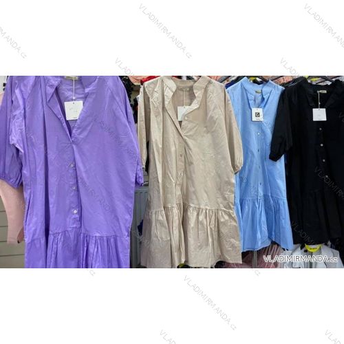 Bluse 3/4 Ärmel mit Knöpfen (uni sl) ITALIENISCHE Mode IMM20206