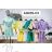 Bluse 3/4 Ärmel mit Knöpfen (uni sl) ITALIENISCHE Mode IMM20206