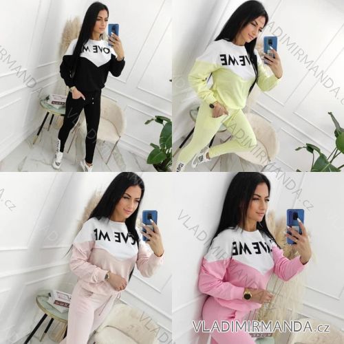 Set lange Jogginghosen und langärmliges Sweatshirt für Frauen (UNI S / L) TURKISH FASHION IMK20148