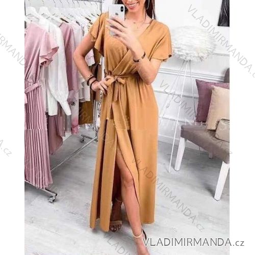 Elegantes Langarmkleid für Damen (S / M ONE SIZE) ITALIENISCHE MODE IMWP21u3727