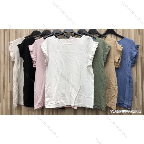 T-Shirt Carmen Langarm Frauen (S / M ONE SIZE) ITALIENISCHE MODE IMWP21u3552