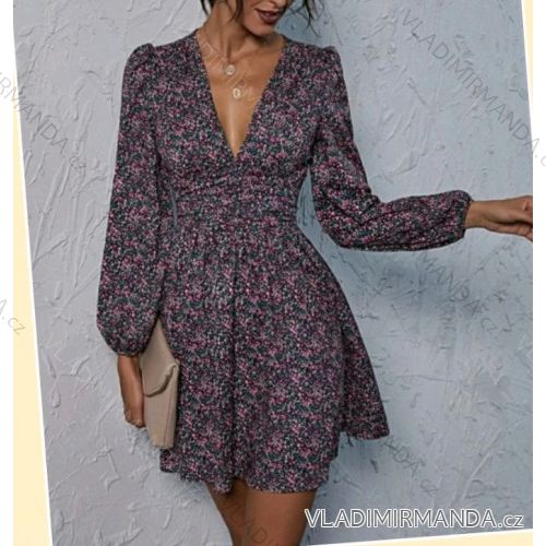 Kleid mit 3/4 Ärmeltasche für Damen (uni sl) ITALIAN Fashion IM3181746