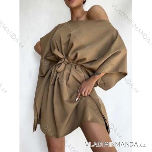 Kleid mit 3/4 Ärmeltasche für Damen (uni sl) ITALIAN Fashion IMM20SY19139
