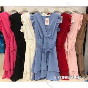 Kleid mit 3/4 Ärmeltasche für Damen (uni sl) ITALIAN Fashion IMWD20527