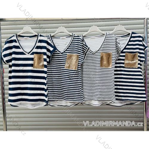 Kleid mit 3/4 Ärmeltasche für Damen (uni sl) ITALIAN Fashion IM3181746