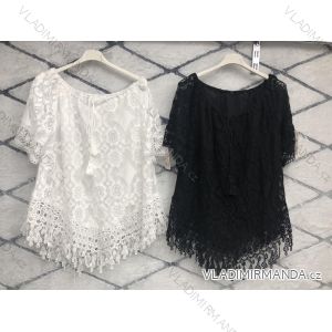 Šaty košilové 3/4 rukáv dámské tenké (uni s-l) ITALSKá MóDA IMWD201619