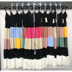 Kleid mit 3/4 Ärmeltasche für Damen (uni sl) ITALIAN Fashion IMWD20527