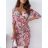 Mit Kapuze langärmliges mit Kapuze Kleid (uni s / m) IM2191956
