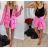 Kleid mit Knöpfen und geknöpften Damen (uni s-m) ITALIAN FASHION IM2203948