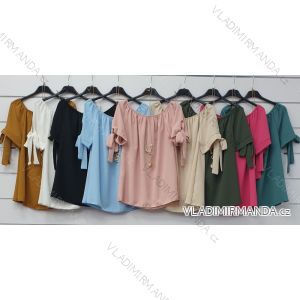 Šaty košilové 3/4 rukáv dámské tenké (uni s-l) ITALSKá MóDA IMWD201619