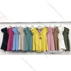 T-Shirt Kurzarm Frauen (UNI S / L) ITALIENISCHE MODE IMK20128