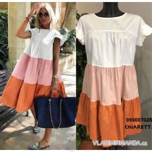 Kleid mit 3/4 Ärmeltasche für Damen (uni sl) ITALIAN Fashion IMWD20527