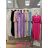 Elegantes kurzärmeliges Damenkleid (uni s-m) ITALIAN FASHION IM920148