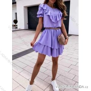 Kleid mit 3/4 Ärmeltasche für Damen (uni sl) ITALIAN Fashion IMWD20527