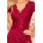316-5 Spitzenkleid mit Ausschnitt - Farbe Burgund