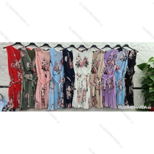 Elegantes kurzärmeliges Damenkleid (uni s-m) ITALIAN FASHION IM920148