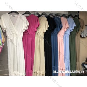 Kleid mit 3/4 Ärmeltasche für Damen (uni sl) ITALIAN Fashion IMWD20527