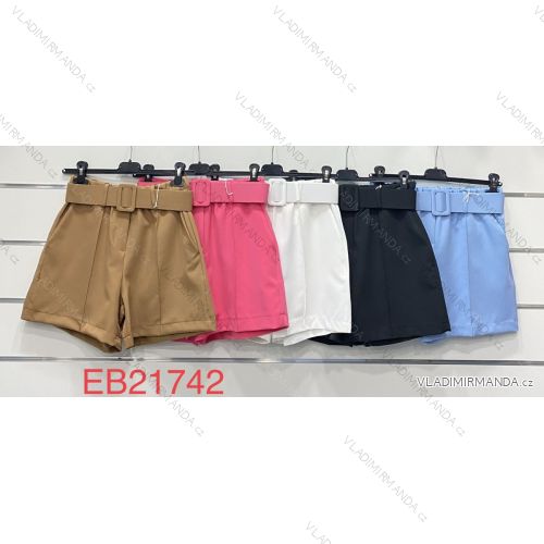Shorts Shorts Kunstleder Frauen (uni s-l) ITALIAN FASHION IM920107