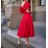 Kleid mit 3/4 Ärmeltasche für Damen (uni sl) ITALIAN Fashion IMWD20527