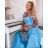 Langes Sommer Damenkleid (uni s-m) ITALIAN FASHION IMM20119