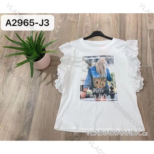 T-Shirt Kurzarm Frauen (UNI S-M) ITALIENISCHE MODE IMM20330
