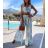 Kleid mit Knöpfen und geknöpften Damen (uni s-m) ITALIAN FASHION IM2203948