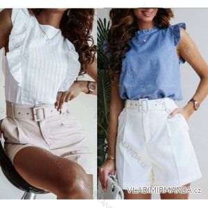 Shorts Shorts Kunstleder Frauen (uni s-l) ITALIAN FASHION IM920107
