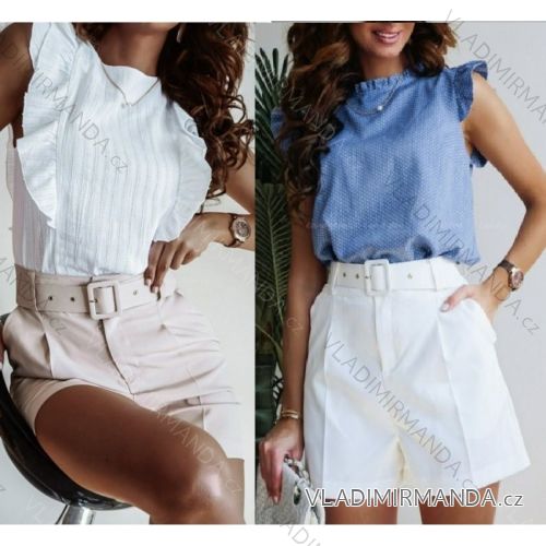 Shorts Shorts Kunstleder Frauen (uni s-l) ITALIAN FASHION IM920107