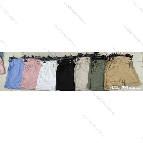 Shorts Shorts Kunstleder Frauen (uni s-l) ITALIAN FASHION IM920107