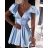 Kleid mit 3/4 Ärmeltasche für Damen (uni sl) ITALIAN Fashion IMWD20527