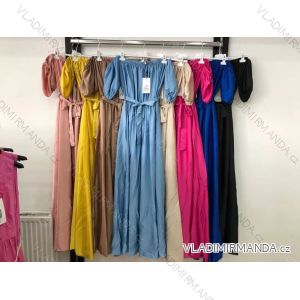 Elegantes kurzärmeliges Damenkleid (uni s-m) ITALIAN FASHION IM920148