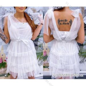 Kleid mit 3/4 Ärmeltasche für Damen (uni sl) ITALIAN Fashion IMWD20527