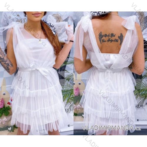 Kleid mit 3/4 Ärmeltasche für Damen (uni sl) ITALIAN Fashion IMWD20527