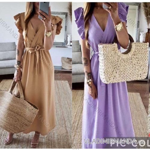 Kleid mit 3/4 Ärmeltasche für Damen (uni sl) ITALIAN Fashion IM3181746