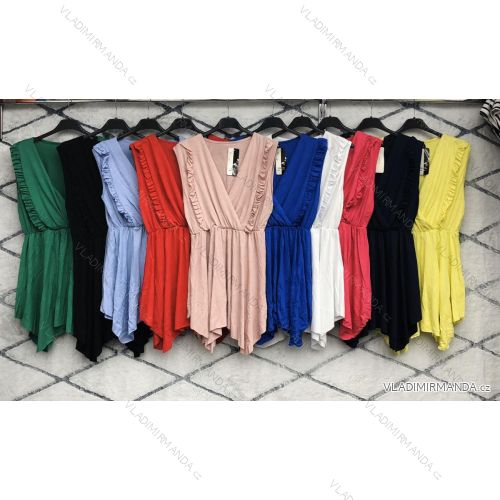 Kleid mit 3/4 Ärmeltasche für Damen (uni sl) ITALIAN Fashion IMWD20527
