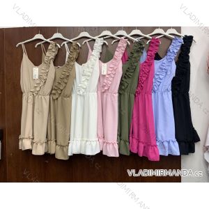 Kleid mit 3/4 Ärmeltasche für Damen (uni sl) ITALIAN Fashion IMWD20527