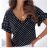 T-Shirt Kurzarm Frauen (UNI S / L) ITALIENISCHE MODE IMK20128