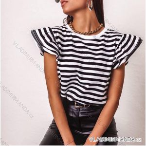 T-Shirt Kurzarm Frauen (UNI S / L) ITALIENISCHE MODE IMK20128