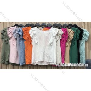 T-Shirt Carmen Langarm Frauen (S / M ONE SIZE) ITALIENISCHE MODE IMWP21u3552