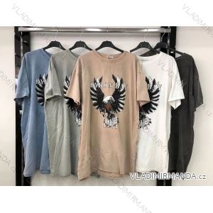 Elegantes kurzärmeliges Damenkleid (uni s-m) ITALIAN FASHION IM920148